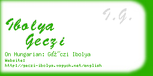 ibolya geczi business card